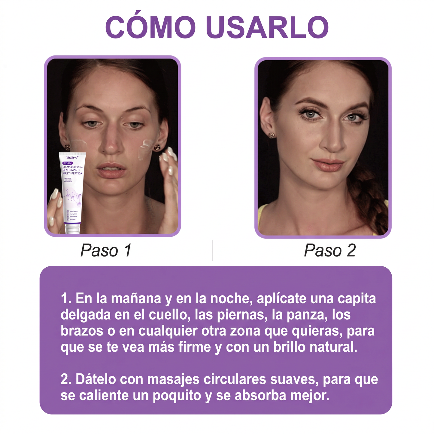 30% de descuento exclusivo: Vitalisys® 💎💎 Crema Corporal con Rodillo PDRN y Multi-Péptidos: Antiedad, Hidratación, Reafirmación, Reparación de la Piel, Tono Uniforme, Tratamiento de Manchas y Acné, Reducción de Verrugas y Lunares.