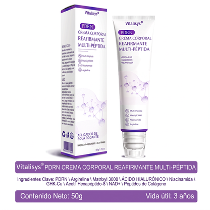 30% de descuento exclusivo: Vitalisys® 💎💎 Crema Corporal con Rodillo PDRN y Multi-Péptidos: Antiedad, Hidratación, Reafirmación, Reparación de la Piel, Tono Uniforme, Tratamiento de Manchas y Acné, Reducción de Verrugas y Lunares.