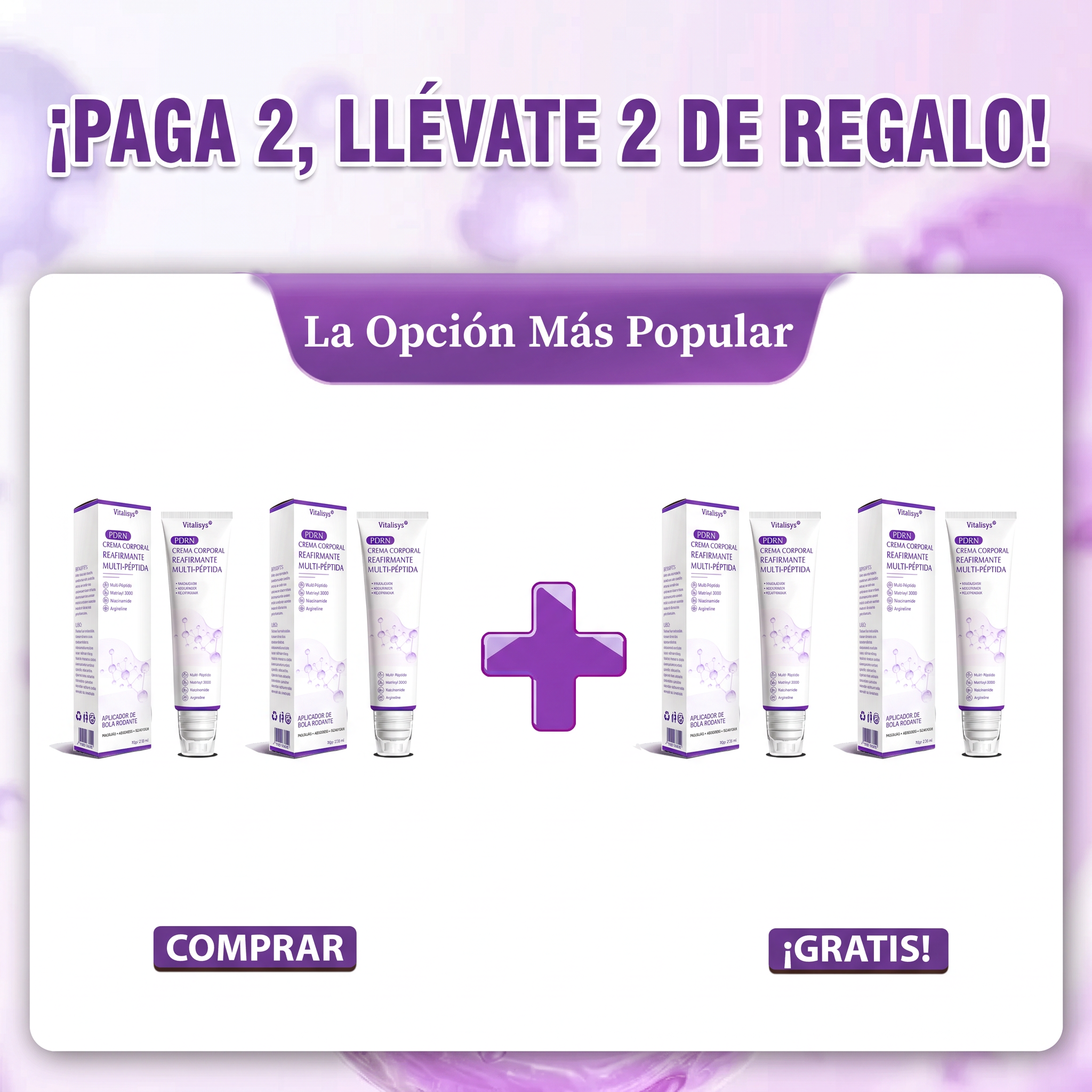 4 Cajas — Compra 2 y Recibe 2 Gratis