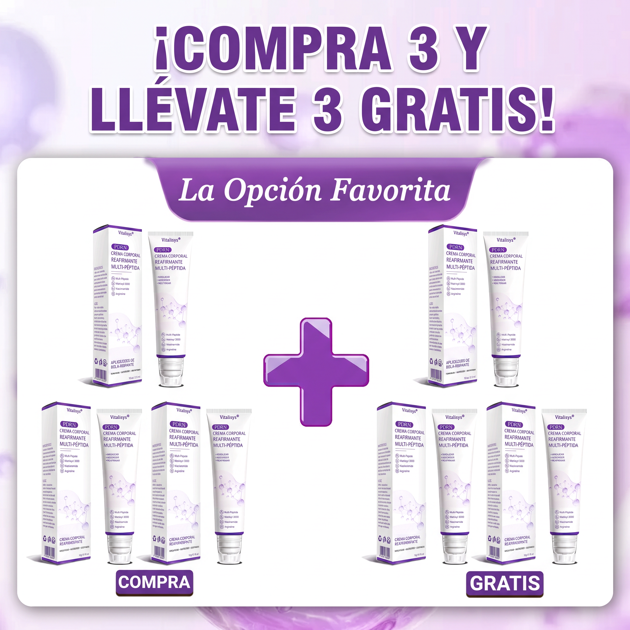 6 Cajas — Compra 3 y Recibe 3 Gratis
