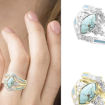 Vrouwenmode dagelijkse zuivere kleurenring