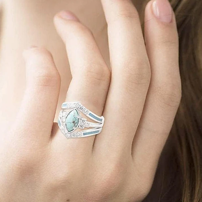 Vrouwenmode dagelijkse zuivere kleurenring